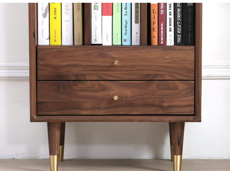 walnut book cabinet, best wood for cabinets, natural maple cabinets, reclaimed wood cabinet - SlabstudioHongKong