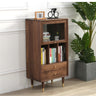 walnut book cabinet, best wood for cabinets, natural maple cabinets, reclaimed wood cabinet - SlabstudioHongKong