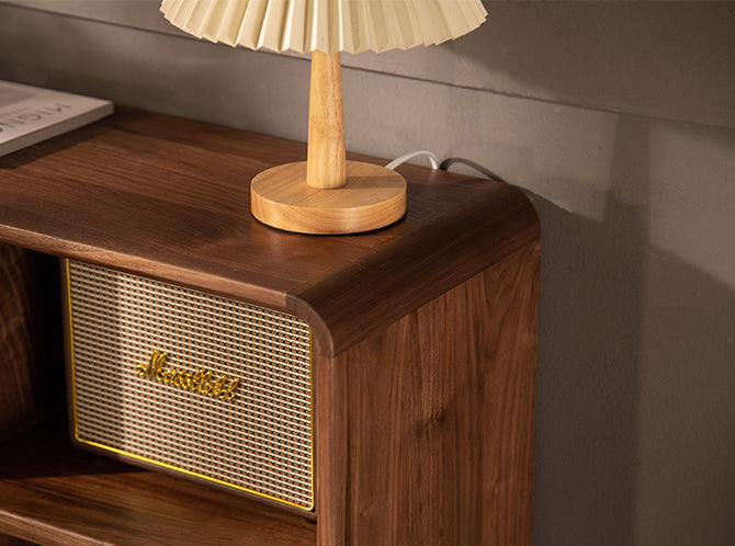 wood cabinet for book storage, display cabinet, solid wood cabinets, natural wood vanity - SlabstudioHongKong
