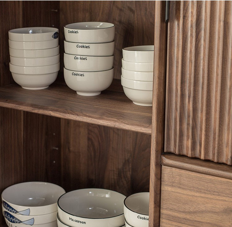wood handmade cabinets, walnut cupboard, wood cabinet, wood kitchen cabinets - SlabstudioHongKong