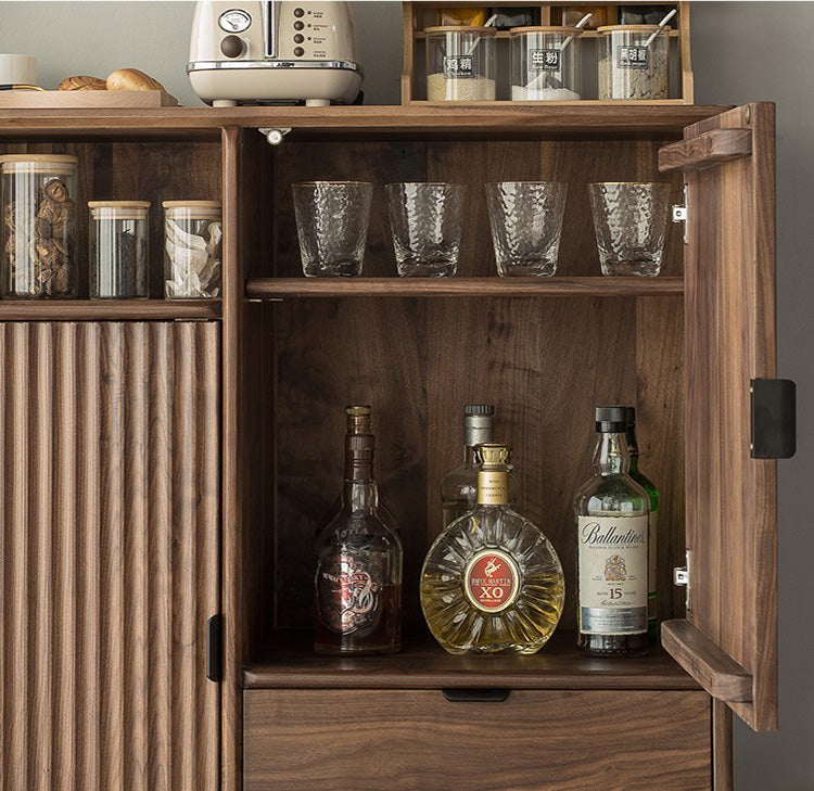 wood handmade cabinets, walnut cupboard, wood cabinet, wood kitchen cabinets - SlabstudioHongKong