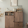 wood handmade cabinets, walnut cupboard, wood cabinet, wood kitchen cabinets - SlabstudioHongKong