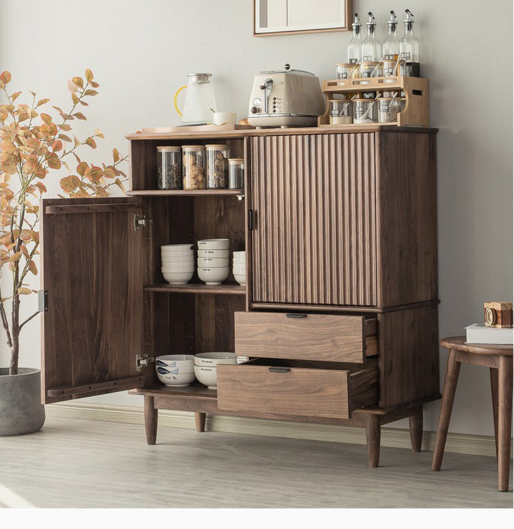 wood handmade cabinets, walnut cupboard, wood cabinet, wood kitchen cabinets - SlabstudioHongKong