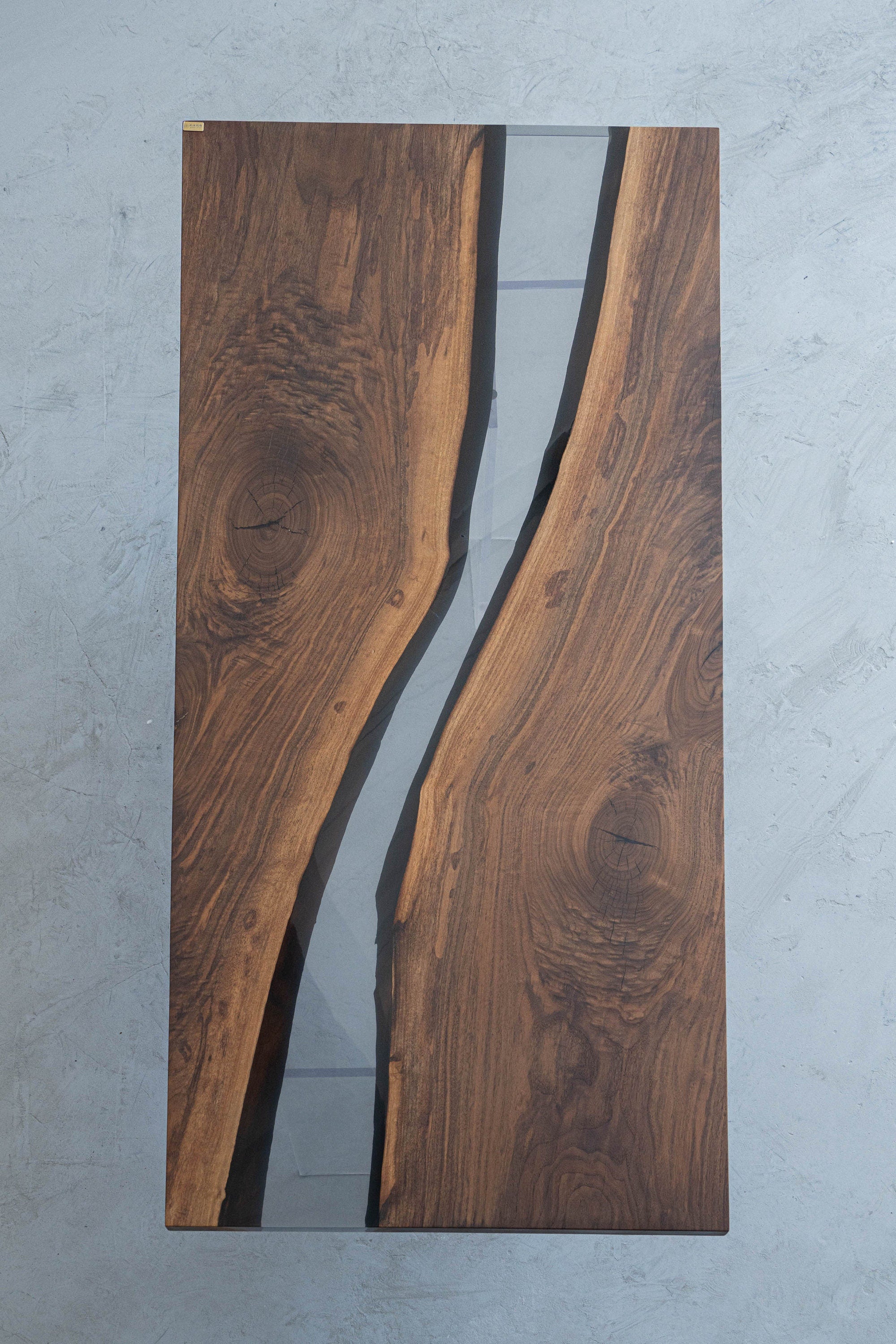 Custom River Table Epoxy Resin Coffee Table, Dining Room Wood Furniture - SlabstudioHongKong