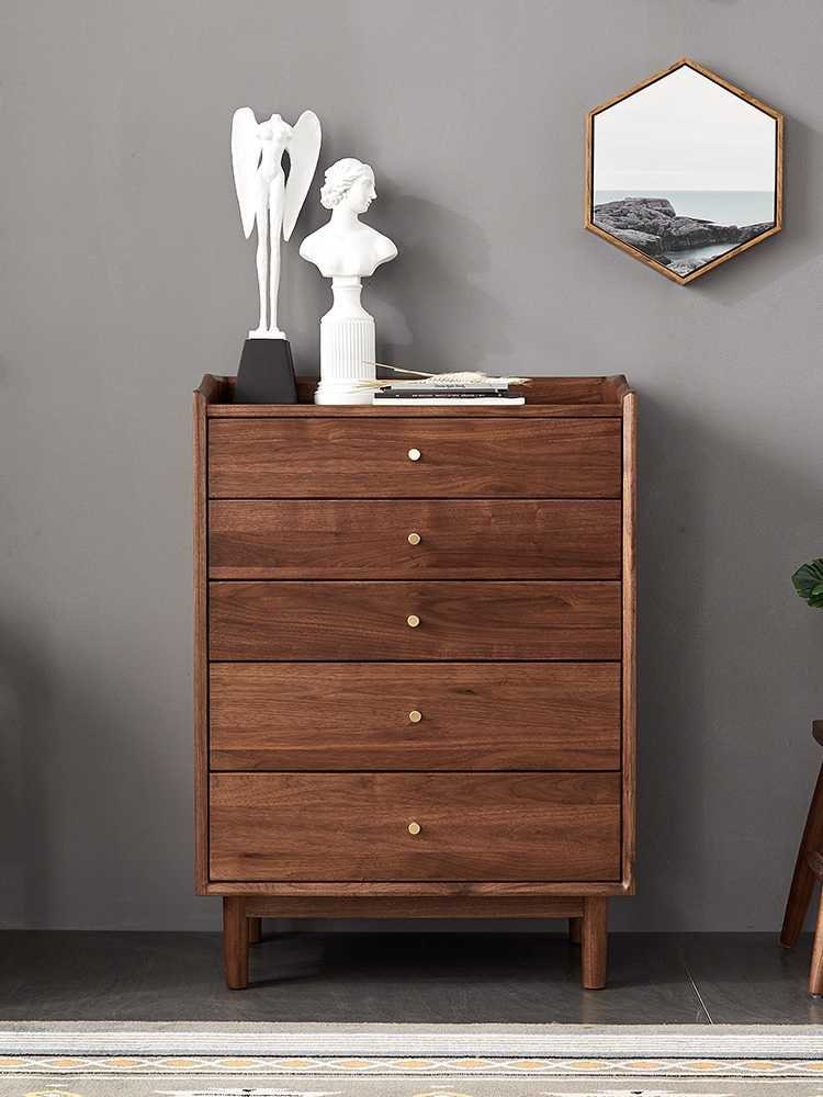 Dresser, Chest, Bedroom, black walnut Wood, Handmade, Rustic dresser, Bedroom Furniture - SlabstudioHongKong