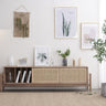 Japanese design rattan Tv stand, High Quality Tv Unit,  Modern Rattan Console Table - SlabstudioHongKong