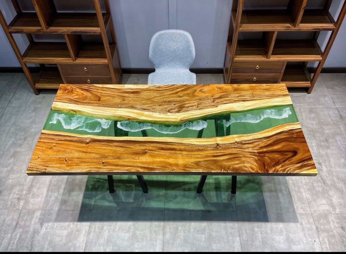 Custom Epoxy Resin Coffee Table  Bar Table Counter Desk Coffee Table - SlabstudioHongKong