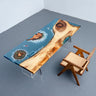 Custom Epoxy Table, Walnut Natural Decorate Made to Order - SlabstudioHongKong