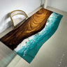Epoxy table, Wave epoxy resin table, River epoxy table,live edge wave walnut table - SlabstudioHongKong