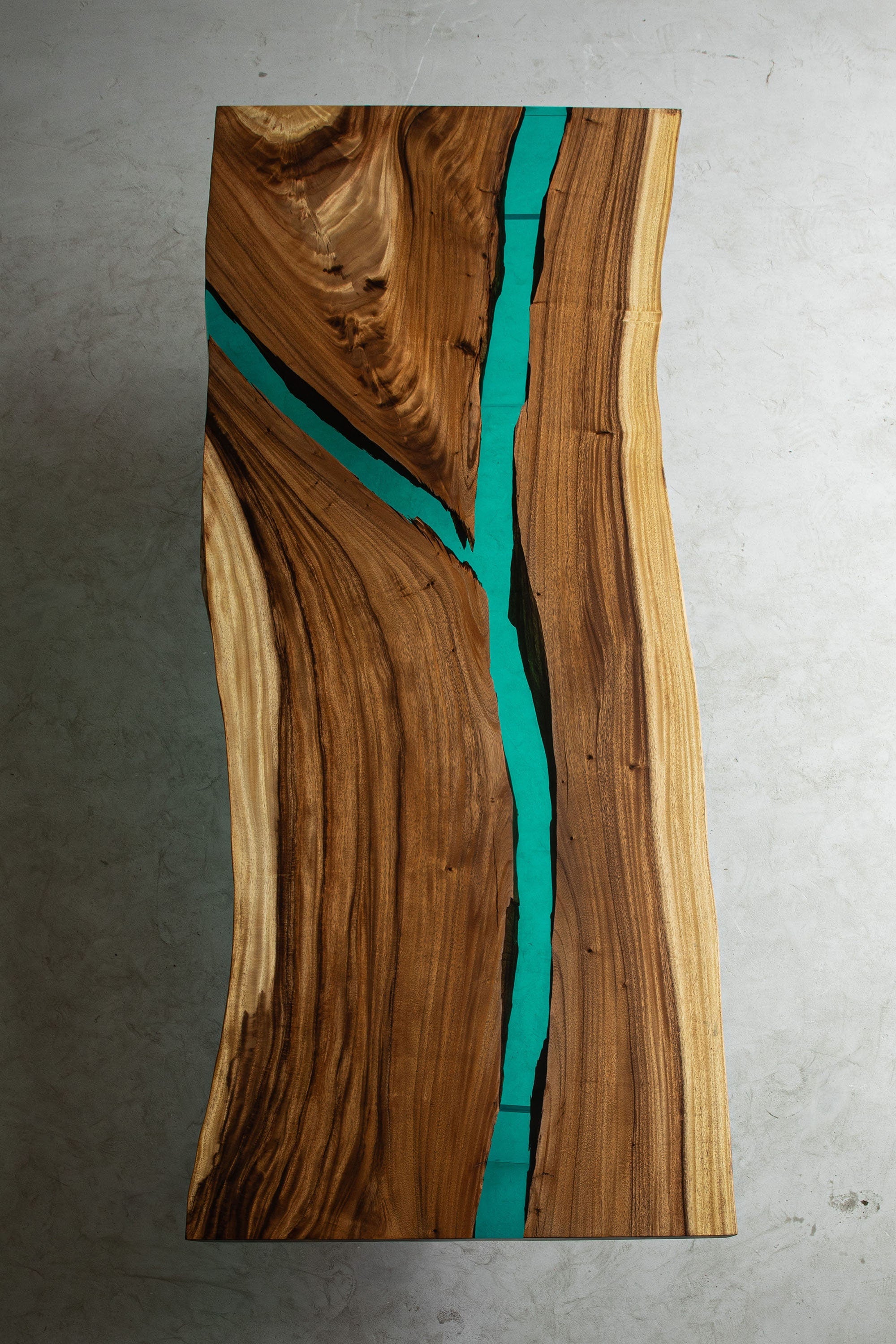 unique dining table, Custom handmade epoxy table, resin river table, walnut epoxy table - SlabstudioHongKong