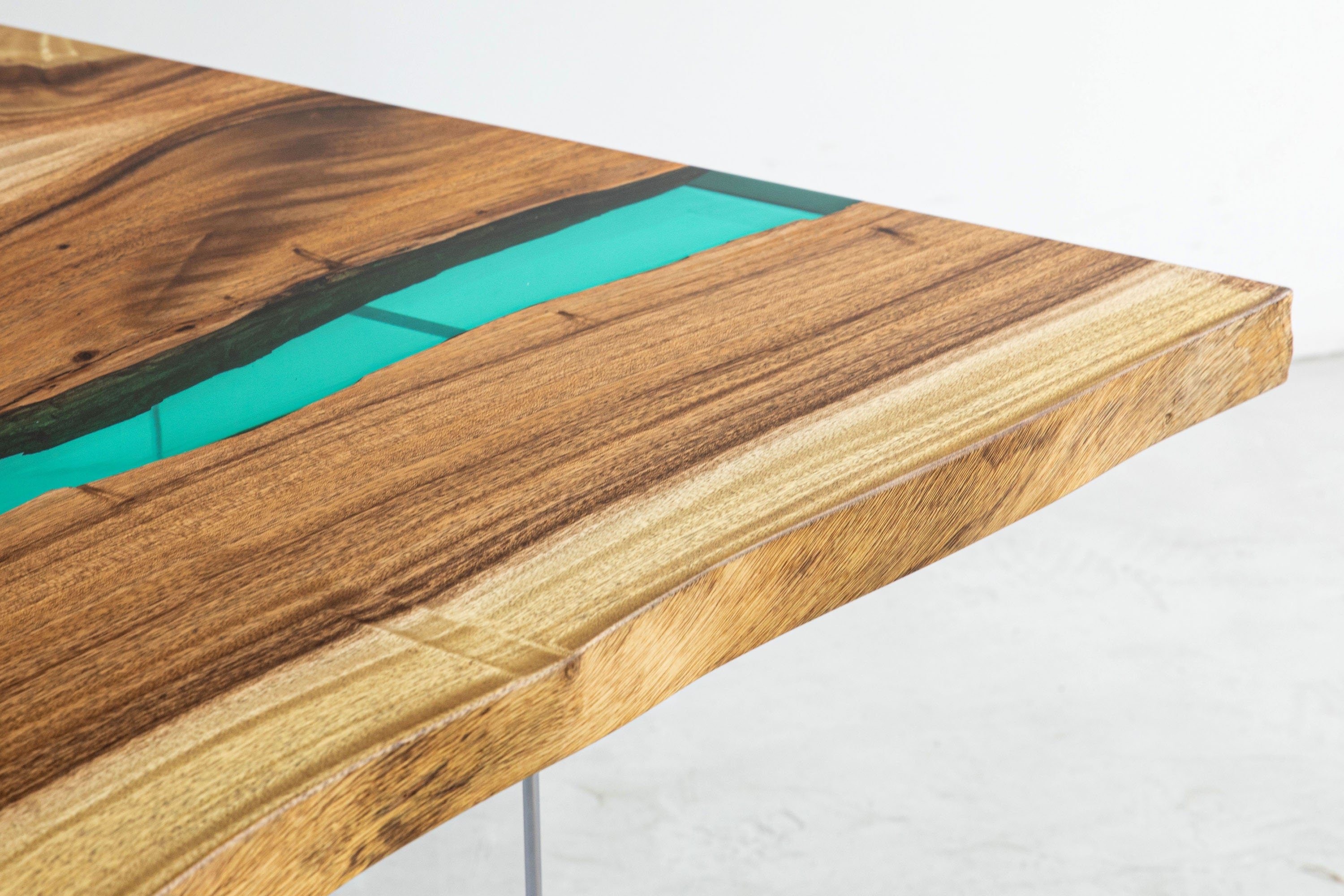 unique dining table, Custom handmade epoxy table, resin river table, walnut epoxy table - SlabstudioHongKong