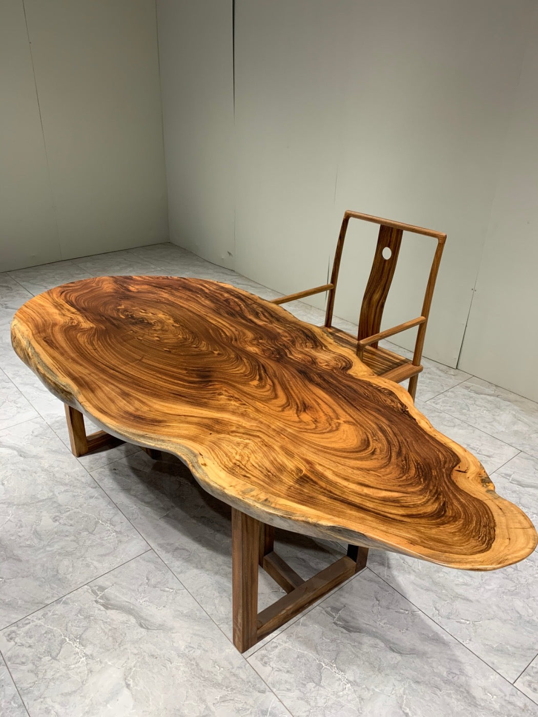 large dining table, mid century dining table, timber table pottery barn coffee table - SlabstudioHongKong